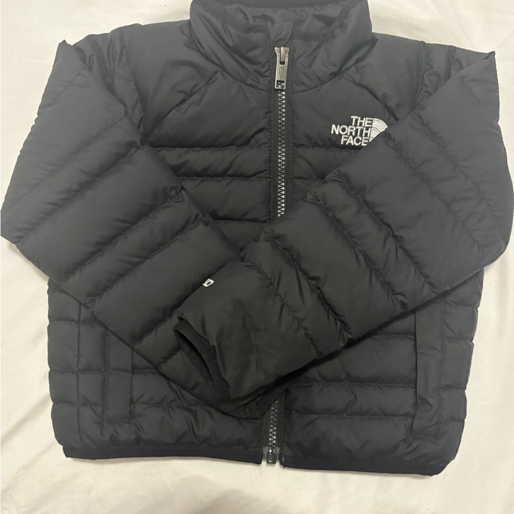 The North Face Kids Charcoal Puffer Jacket